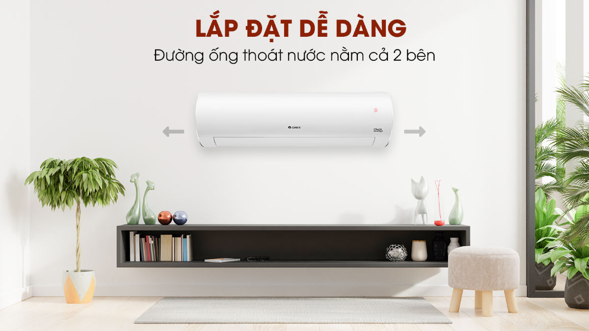 ĐIỀU HÒA GREE 1 CHIỀU INVERTER 9000BTU GWC09FB-K6D9A1W 10